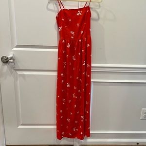 5/$10 Good threads extra small red maxi dress
